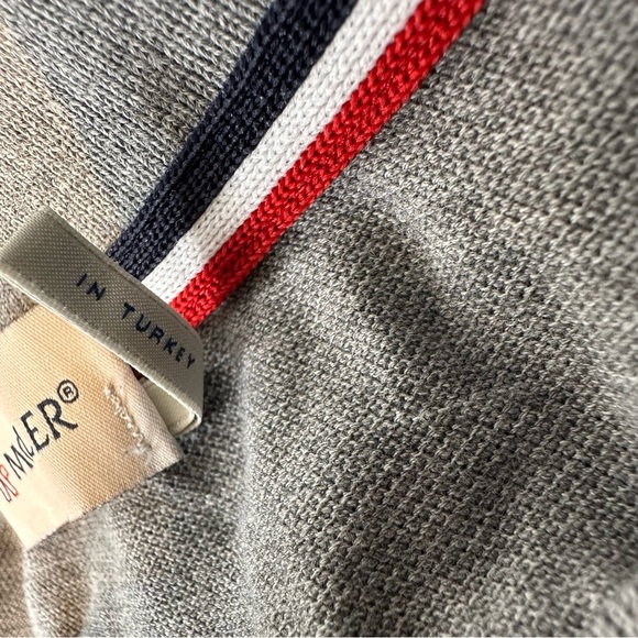 Moncler Maglia Gray Patch Long Sleeve Polo men’s size L - Picture 7 of 12